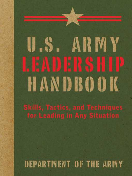 Title details for U.S. Army Leadership Handbook by U.S. Department of the Army - Wait list